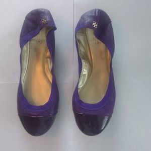 New Coach Cap toe  Purple Flats Size 9
